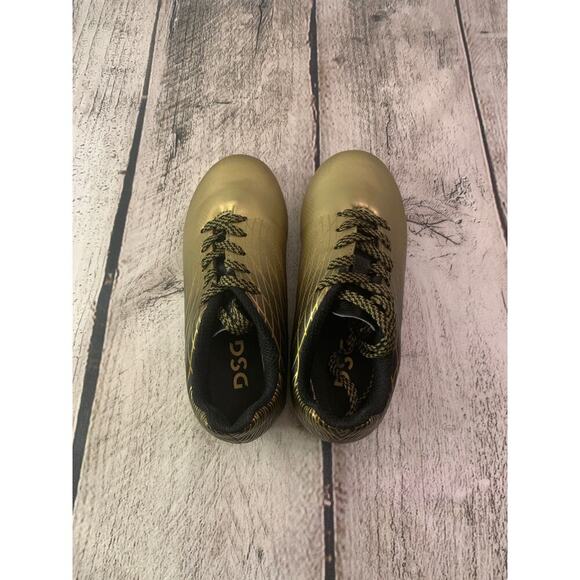 DSG Unisex Kids Ocala Gold/Black Soccer Cleats / Size: C13 - Picture 3 of 10
